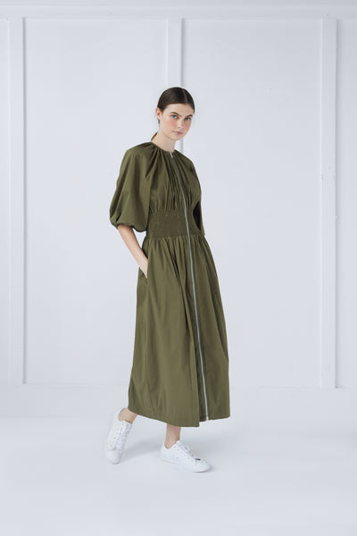 Martina Dress in Olive #8309C