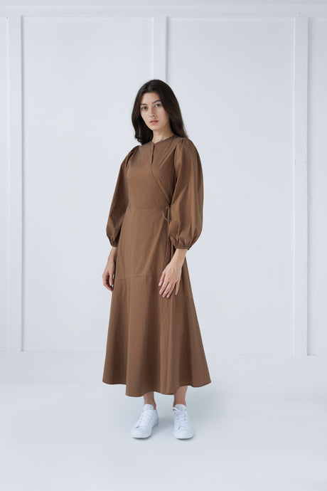 Andrea Dress in Brown #8310C