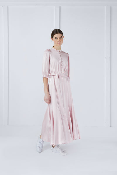 Romy Dress in Silky Pink Hammered #8402SSP