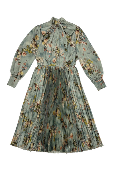 Valeria Dress Print on Green #8452BB