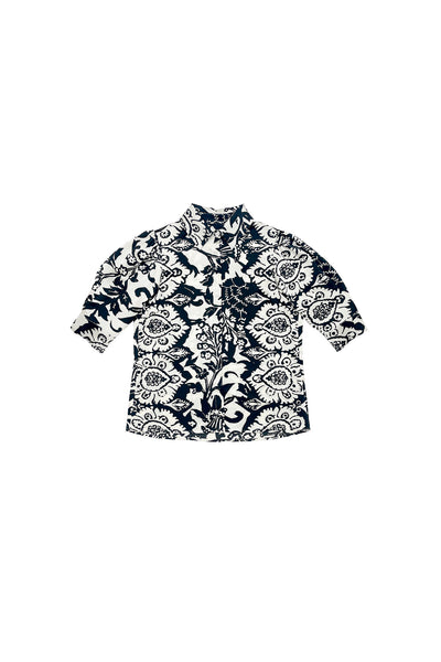Bianca Blouse in Black and White Print #8560SBW