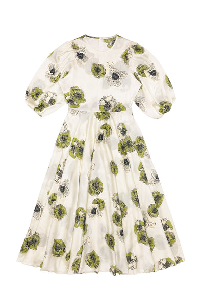 Antonia Dress Green Flower #8573GFI