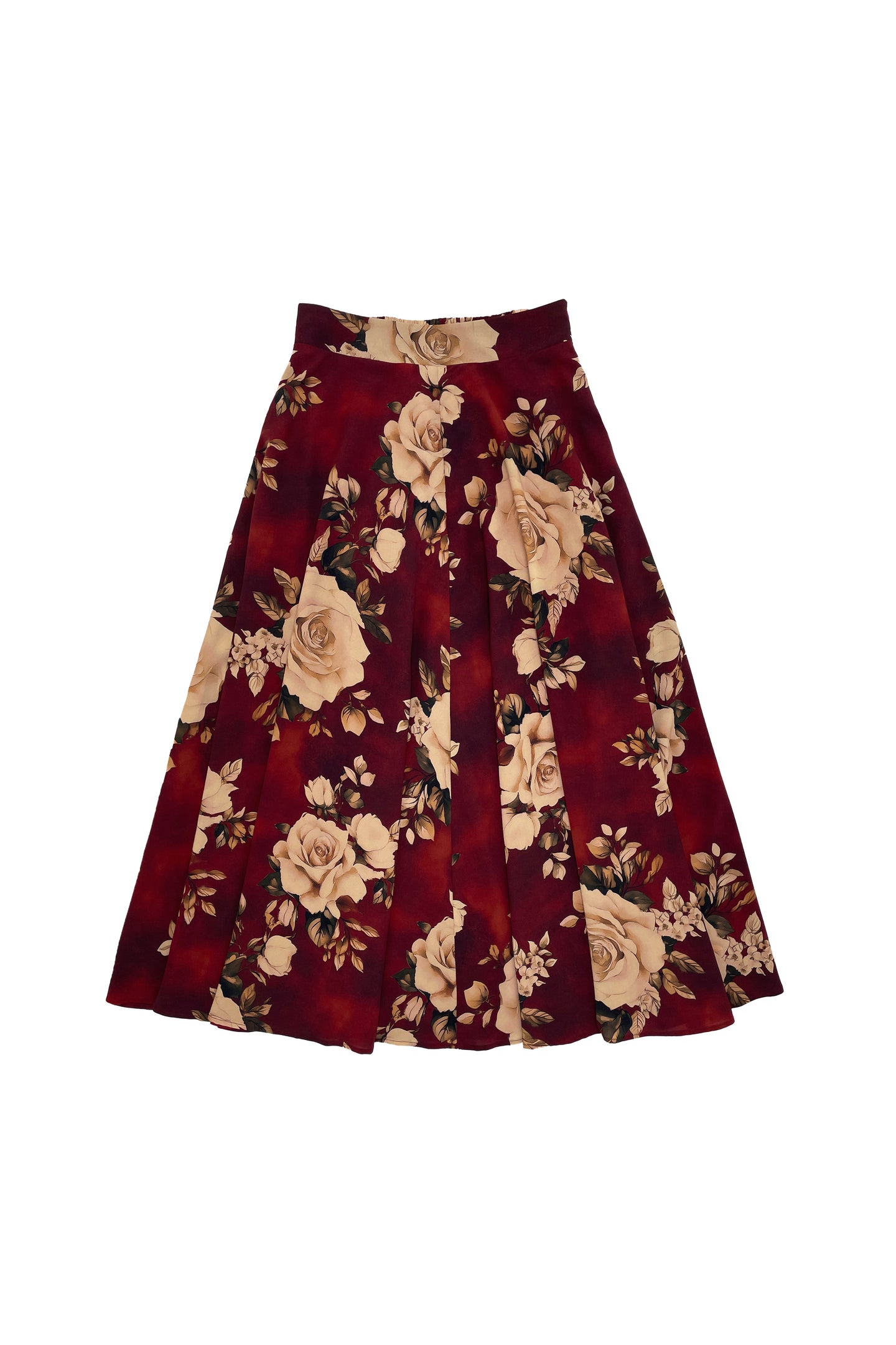Juno Skirt Rose on Burgundy #8578BKW
