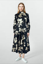 Load image into Gallery viewer, Juno Skirt Flower on Navy #8578NFL