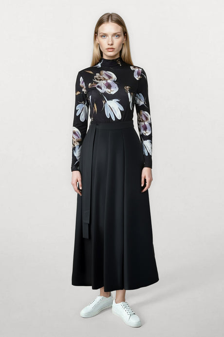 Karlie Skirt with Tie Black #8582BL