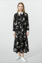 Load image into Gallery viewer, Beatrice Dress Purple Flowers #8610DK