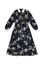 Load image into Gallery viewer, Beatrice Dress Purple Flowers #8610DK