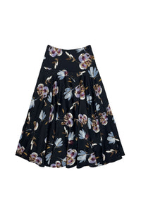Colette Skirt Purple Flowers #8614FK