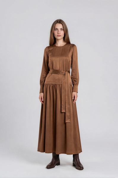 Renata Dress Brown #8652BRW