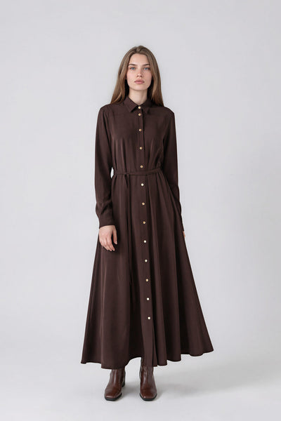 Tamara Dress Brown #8665BRWN
