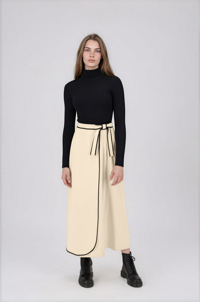 Vavara Skirt Ivory #8860BK