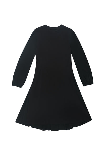 Combo Black Fabric Dress #1501