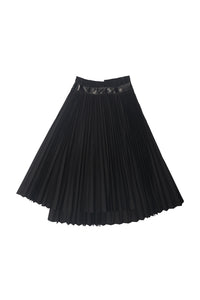 Black Pleated Skirt #1504