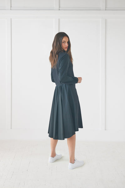 Combo Black Fabric Dress #1501