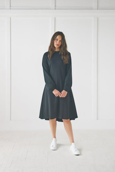 Combo Black Fabric Dress #1501
