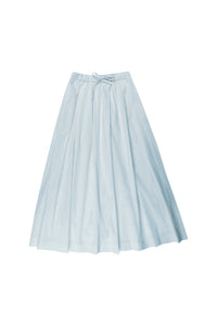 Blue Light Denim Maxi Skirt #1505