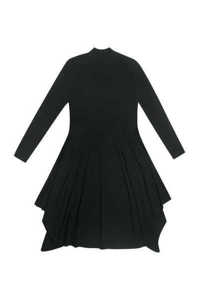 Back Pully Dress with Mock Neck #1401B