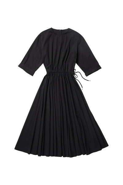 Black Side Tie Dress #6116