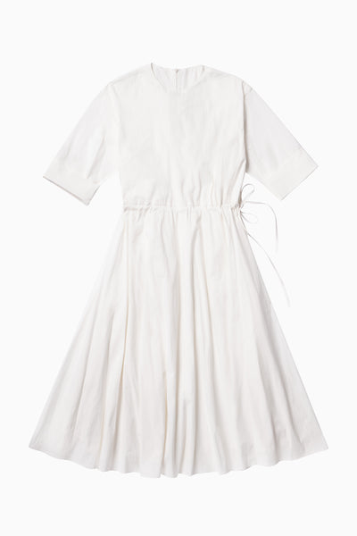 White Side Tie Dress #6116