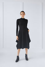Load image into Gallery viewer, Back Pully Dress with Mock Neck #1401B