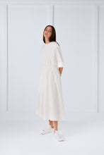 Load image into Gallery viewer, White Side Tie Dress #6116