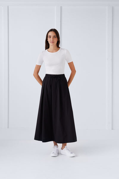 Black Maxi Skirt #1505