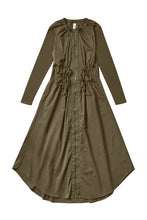 Load image into Gallery viewer, Olive Raincoat Dress #1529