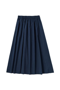 Navy Elastic Skirt #6162
