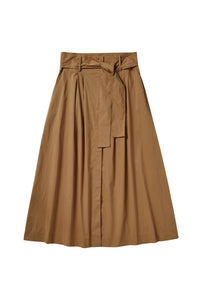 Mocha Belted Skirt #1668