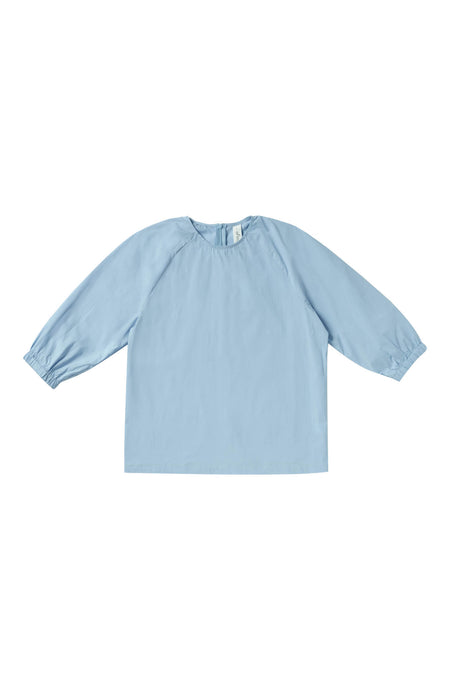 Light Blue Elastic Sleeve Top #6161