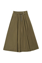 Load image into Gallery viewer, Zipper Skirt in Olive #7981A