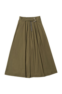 Zipper Skirt in Olive #7981A