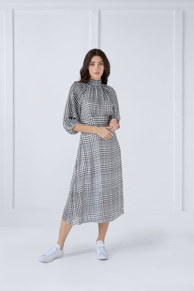 Fiona Dress in Plaid Print  #7978P