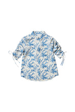 Load image into Gallery viewer, Blouse Blue Flower Print #7944
