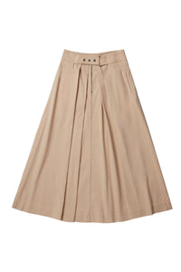 Zipper Skirt in Beige #7981A