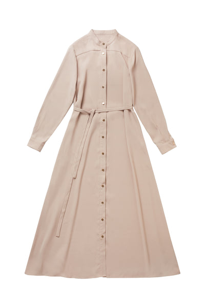 Dress with snaps in Beige #3114UH