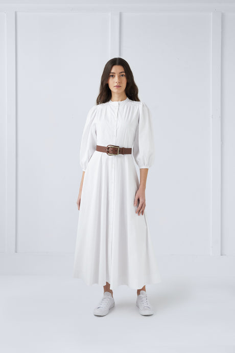 Margo Dress in White #7980C