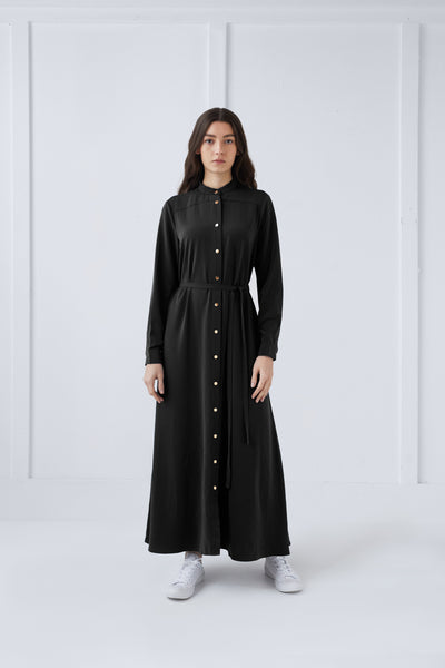 Snap Dress in Black #3114UH