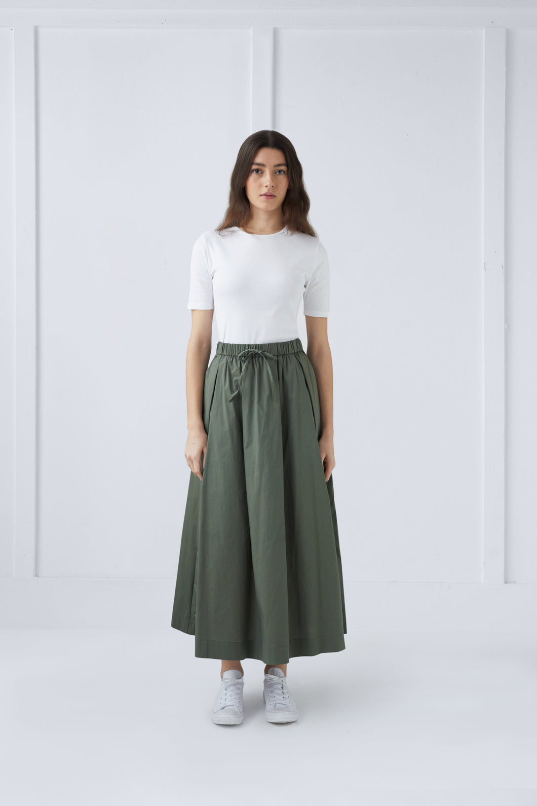 Green Maxi Skirt #1505