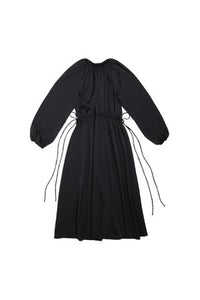Black Gathered Dress - Unaya women's modest tops skirts dresses jewish girls conservative clothing fashion apparel