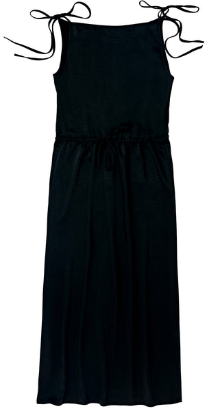 Satin Tie Tank Dress #1303